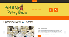 Desktop Screenshot of paintituppottery.com